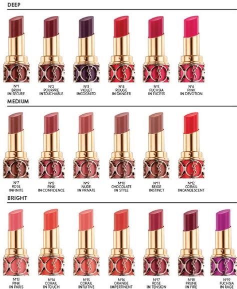 yves saint laurent lipstick india|ysl lipstick color chart.